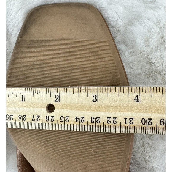 A New Day Women's Sandals Toe Strap Block Heel Brown Size 9.5 - Picture 7 of 7